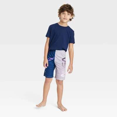 Boys' NASA 2pc Pajama Shorts And Pants - Blue 1 Boys' NASA 2pc Pajama Shorts And Pants - Blue