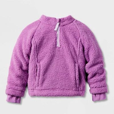 Toddler Adaptive Mock Neck Long Sleeve Fleece Jacket - Cat & Jack™ 4 Toddler Adaptive Mock Neck Long Sleeve Fleece Jacket - Cat & Jack™ - Image 4