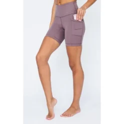 Yogalicious Womens Lux Polygiene Tribeca High Waist 7" Short With Side Pockets -ActiveMode Sales Store GUEST 7cbb96cd c840 4081 a4fa 87499cad2515