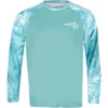 Reel Life Rumrunner Raglan Barrel Tie Dye UV Long Sleeve T-Shirt - Agate Green