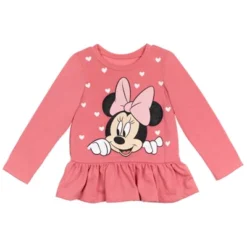 Disney Minnie Mouse Mickey Mouse T-Shirt And Leggings Outfit Set Infant To Big Kid