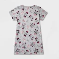 Girls' Disney Minnie Mouse Adaptive Dress - Heather Gray