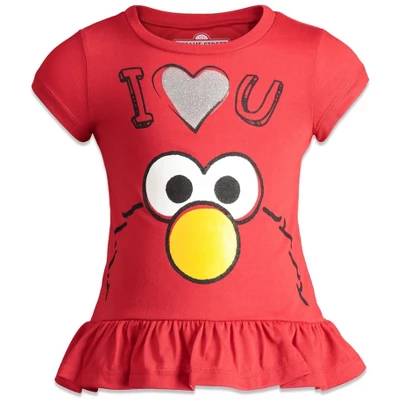Sesame Street Big Bird Cookie Monster Elmo Baby Girls Pullover T-Shirt And Leggings Outfit Set Infant 2 Sesame Street Big Bird Cookie Monster Elmo Baby Girls Pullover T-Shirt And Leggings Outfit Set Infant - Image 2