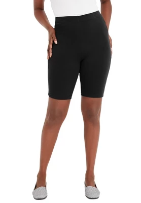 Jessica London Women’s Plus Size Everyday Bike Short 2 Jessica London Women’s Plus Size Everyday Bike Short - Image 2