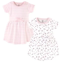 Touched By Nature Baby And Toddler Girl Organic Cotton Short-Sleeve Dresses 2pk, Tiny Flowers -ActiveMode Sales Store GUEST 86175b8e 48bf 4dba 974e ad48b044c12f