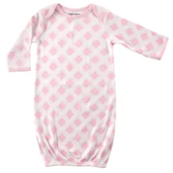 Luvable Friends Baby Girl Cotton Gowns, Bird, 0-6 Months