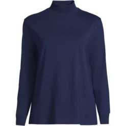 Lands' End Women's Plus Size Long Sleeve Super T Mock -ActiveMode Sales Store GUEST 884d76b6 c312 46c5 a63b d23426edd570
