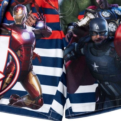 Marvel Avengers Black Panther Captain America Thor Iron Man Hulk Swim Trunks Bathing Suit Toddler To Big Kid 5 Marvel Avengers Black Panther Captain America Thor Iron Man Hulk Swim Trunks Bathing Suit Toddler To Big Kid - Image 5
