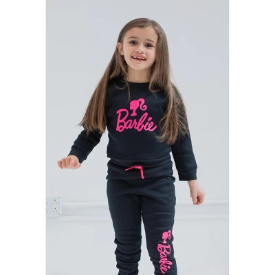 Barbie Girls French Terry Sweatshirt And Pants Set Little Kid To Big Kid 1 Barbie Girls French Terry Sweatshirt And Pants Set Little Kid To Big Kid