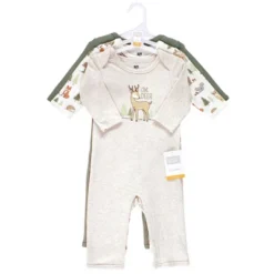 Hudson Baby Infant Boy Cotton Coveralls, Forest Animals