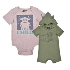 Lucasfilm Star Wars Boy's 2-Piece Baby Yoda Romper And Hoodie Bodysuit Set For Infant -ActiveMode Sales Store GUEST 8a3c4528 9a80 4256 b5cb f451b7d3ff80