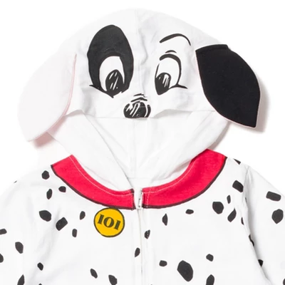 Disney 101 Dalmatians Zip Up Cosplay Coverall Newborn To Little Kid 1 Disney 101 Dalmatians Zip Up Cosplay Coverall Newborn To Little Kid