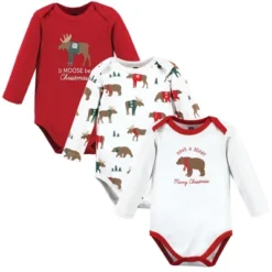 Hudson Baby Unisex Baby Cotton Long-Sleeve Bodysuits, Moose Be Christmas -ActiveMode Sales Store GUEST 8d6092a5 cfe6 4c59 a883 663348504850