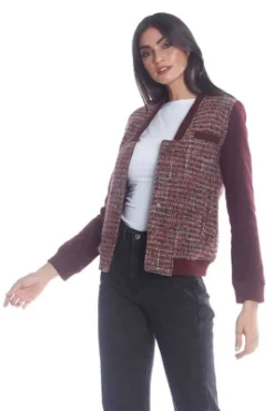 Members Only Women's Updated Tweed Varsity Jacket With Contrast Sleeve 7 Members Only Women's Updated Tweed Varsity Jacket With Contrast Sleeve -ActiveMode Sales Store GUEST 8dd1c829 9b43 4198 bef4 47a46c3b8d62