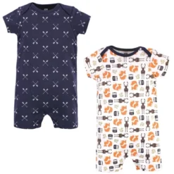 Hudson Baby Infant Boy Cotton Rompers, Forest -ActiveMode Sales Store GUEST 8e290508 684c 4c3f b885 230f47a59086