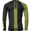 Tatami Fightwear Essential 3.0 Long Sleeve Rashguard - Black/Yellow