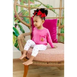 Elle Olivia Toddler Girls' 2pc Peace Fingers Pajama Set - Vibrant Pink -ActiveMode Sales Store GUEST 91b31259 3f07 4f42 b853 dc254d87d7b0
