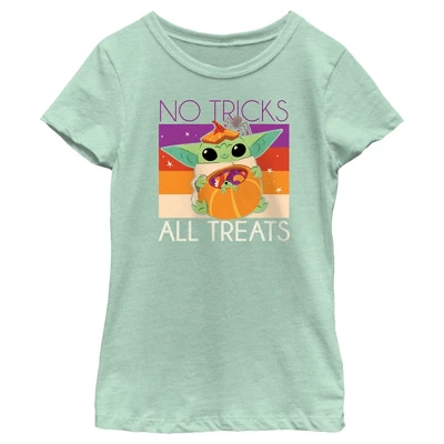 Girl's Star Wars: The Mandalorian All Treats For Grogu T-Shirt 3 Girl's Star Wars: The Mandalorian All Treats For Grogu T-Shirt - Image 3