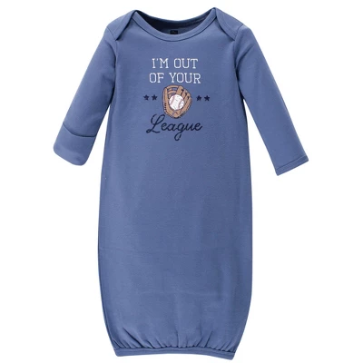 Hudson Baby Infant Boy Cotton Gowns, Baseball, Preemie/Newborn 1 Hudson Baby Infant Boy Cotton Gowns, Baseball, Preemie/Newborn