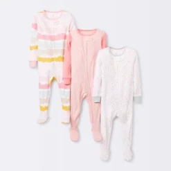 Baby Girls' 3pk Tight Fit Zip-Up Sleep N' Play - Cloud Island™ -ActiveMode Sales Store GUEST 94b647b5 692f 4f50 8755 4b10b31fbc94