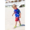 Marvel Spider-Man Pullover Rash Guard And Swim Trunks Toddler
