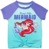 Disney Princess Ariel Girls One-Piece Swimsuit Rash Guard Tankini Top Modest Skirt And Bottom 5 Piece Set Toddler
