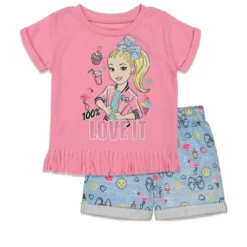 JoJo Siwa Girls T-Shirt And French Terry Shorts Outfit Set Little Kid To Big Kid -ActiveMode Sales Store GUEST 974d949a 36b9 4808 9131 3076a2df4e77