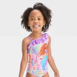 Toddler Girls' Disney Ariel One Piece Swimsuit - Purple -ActiveMode Sales Store GUEST 980810f2 da1b 42fe 8ef2 e137ce43ed6c