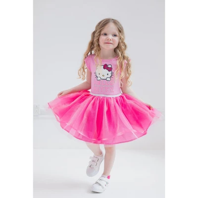 Hello Kitty Girls Tulle Dress Little Kid To Big Kid 2 Hello Kitty Girls Tulle Dress Little Kid To Big Kid - Image 2