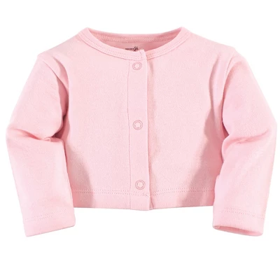 Touched By Nature Baby And Toddler Girl Organic Cotton Dress And Cardigan 2pc Set, Botanical 2 Touched By Nature Baby And Toddler Girl Organic Cotton Dress And Cardigan 2pc Set, Botanical - Image 2