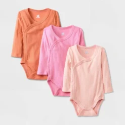Baby Girls' 3pk Side Snap Long Sleeve Bodysuit - Cloud Island™ Pink -ActiveMode Sales Store GUEST 9ad4665d e5ea 4497 a0b8 dec2bec263f5