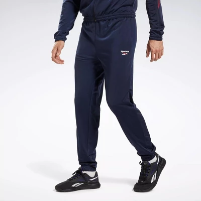 Reebok Identity Vector Knit Track Pants Mens Athletic Pants 1 Reebok Identity Vector Knit Track Pants Mens Athletic Pants