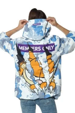 Members Only - Women's Garfield Windbreaker Oversized Jacket - Blue -ActiveMode Sales Store GUEST 9cb545f4 853b 48bf bb17 6a46b764f3fb