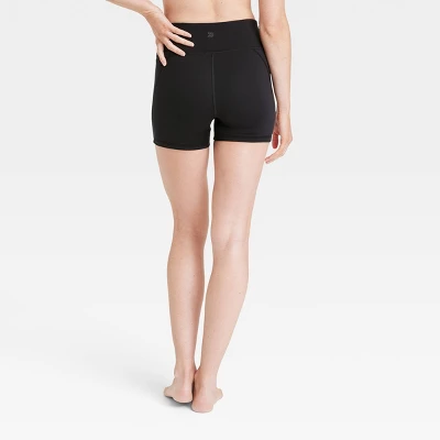 Women's Brushed Sculpt Mid-Rise Bike Shorts 4" - All In Motion™ 1 Women's Brushed Sculpt Mid-Rise Bike Shorts 4" - All In Motion™
