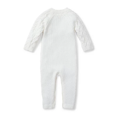 Hope & Henry Baby Cable Knit Sweater Romper 3 Hope & Henry Baby Cable Knit Sweater Romper - Image 3