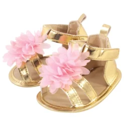 Little Treasure Baby Girl Cotton Bodysuit, Pant And Shoe 3pc Set, Beach Babe