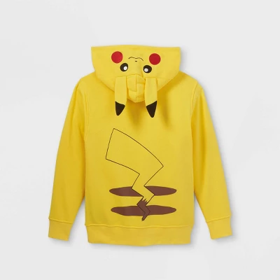 Kids' Pokemon Pikachu Costume Hoodie - Yellow 1 Kids' Pokemon Pikachu Costume Hoodie - Yellow