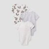 Baby Boys' Disney Mickey Mouse & Friends Minnie 3pk Bodysuit And One Piece Clothing Set - Heathered Gray