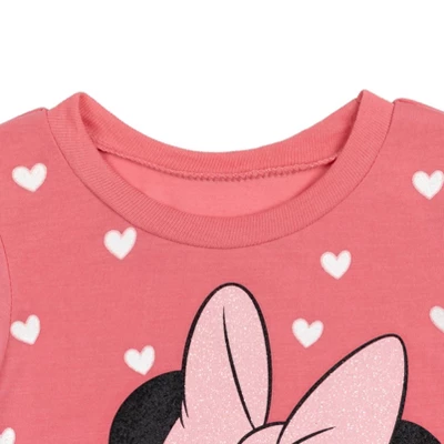 Disney Minnie Mouse Mickey Mouse T-Shirt And Leggings Outfit Set Infant To Big Kid 5 Disney Minnie Mouse Mickey Mouse T-Shirt And Leggings Outfit Set Infant To Big Kid - Image 5