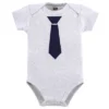 Hudson Baby Infant Boy Cotton Bodysuits 3pk, Handsome Like Daddy