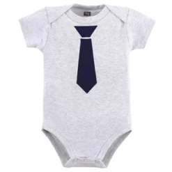 Hudson Baby Infant Boy Cotton Bodysuits 3pk, Handsome Like Daddy