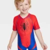 Toddler Boys' Spider-Man One Piece Rash Guard - Red 12M