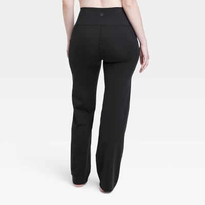 Women's Brushed Sculpt Pocket Straight Leg Pants 31.5" - All In Motion™ 3 Women's Brushed Sculpt Pocket Straight Leg Pants 31.5" - All In Motion™ - Image 3