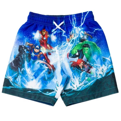 Marvel Avengers Black Panther Captain America Thor Iron Man Hulk Swim Trunks Bathing Suit Toddler To Big Kid 11 Marvel Avengers Black Panther Captain America Thor Iron Man Hulk Swim Trunks Bathing Suit Toddler To Big Kid - Image 11