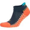 Balega Silver No Show Running Socks - Neon Coral/Ink