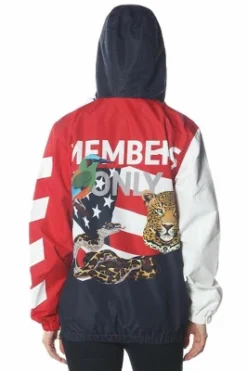 Members Only - Women's Jungle Print Popover Oversized Jacket -ActiveMode Sales Store GUEST a89c35e3 ff39 4db4 ac67 10eecb541f4f