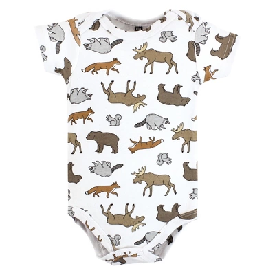 Hudson Baby Cotton Bodysuits, Animal Adventure 4 Hudson Baby Cotton Bodysuits, Animal Adventure - Image 4