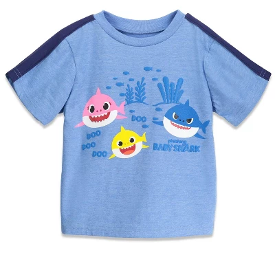 Pinkfong Baby Shark T-Shirt And Shorts Outfit Set Toddler 1 Pinkfong Baby Shark T-Shirt And Shorts Outfit Set Toddler