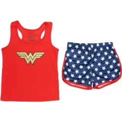 Wonder Woman Big Girls Logo Mesh Tank & Shorts PJ Set Red -ActiveMode Sales Store GUEST acb18b86 d5cd 4510 a275 a795a24ca03b