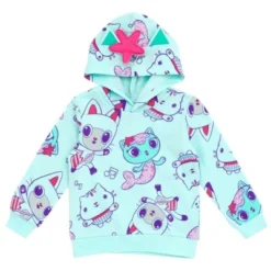 Dreamworks Gabby's Dollhouse Pandy Paws Cakey Cat MerCat Girls Fleece Pullover Hoodie Toddler To Big Kid -ActiveMode Sales Store GUEST acd880c6 edac 46ac bcd5 03d8df85f0a9